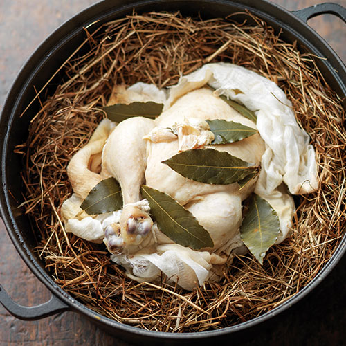 HAY-BAKED CHICKEN AND ROASTED CELERIAC