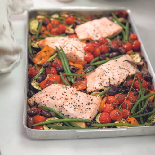 Provençal Salmon Traybake