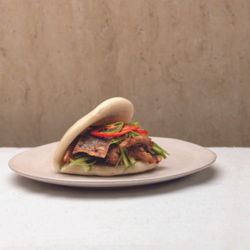 Pulled Duck Buns With Plum Sauce